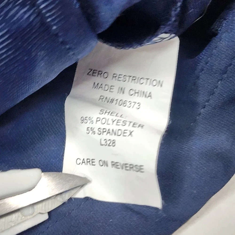 Zero Restriction Jacket Mens Medium Blue Tour Series Full Zip Golf Dragon Ridge